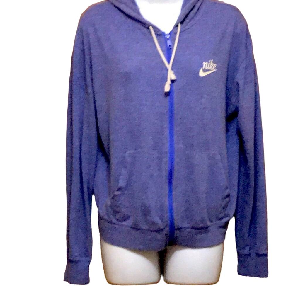 Nike Blue Zipper Front Jacket. M